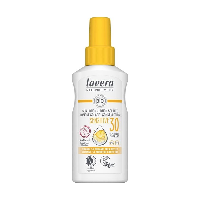 lavera Слънцезащитен лосион за лице и тяло Sensitive SPF 30