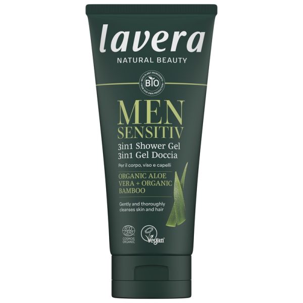Men Sensitiv витализиращ 3 в 1 душ-шампоан за коса, лице и тяло